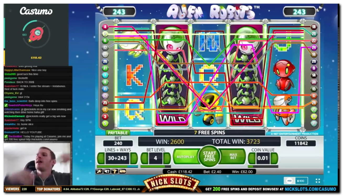 520% Deposit match bonus at No Bonus Casino