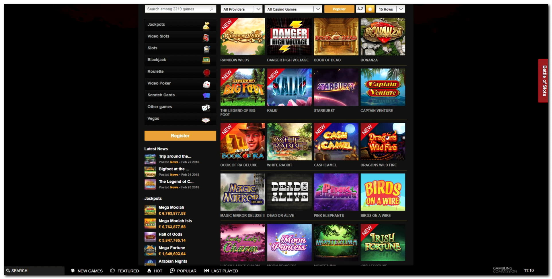 185 Free spins at Dafa Bet Casino