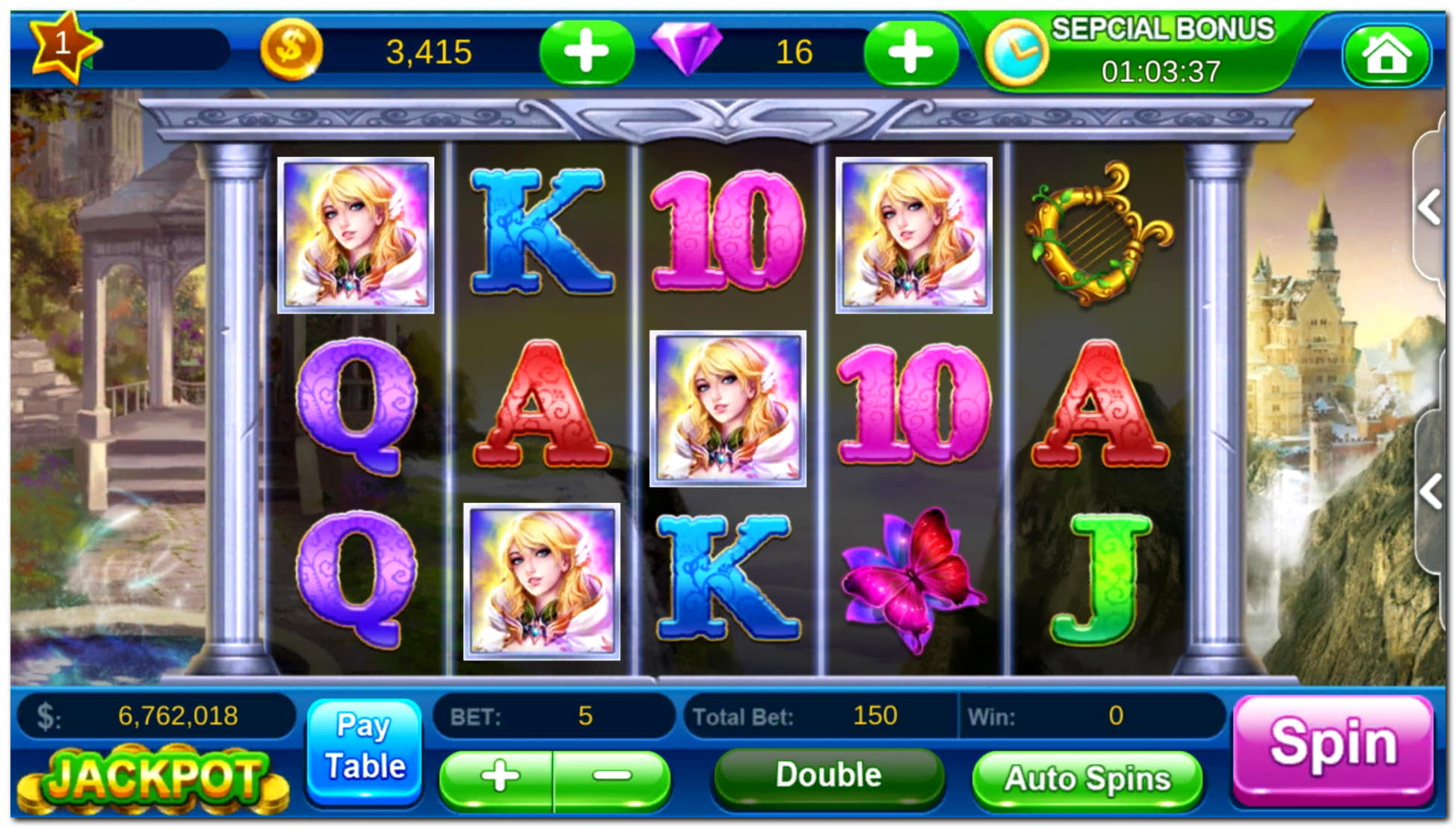 EURO 44 Daily freeroll slot tournament at Power Spins Casino