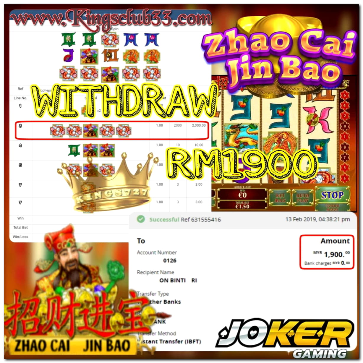 EUR 77 No deposit bonus at Slots Million Casino