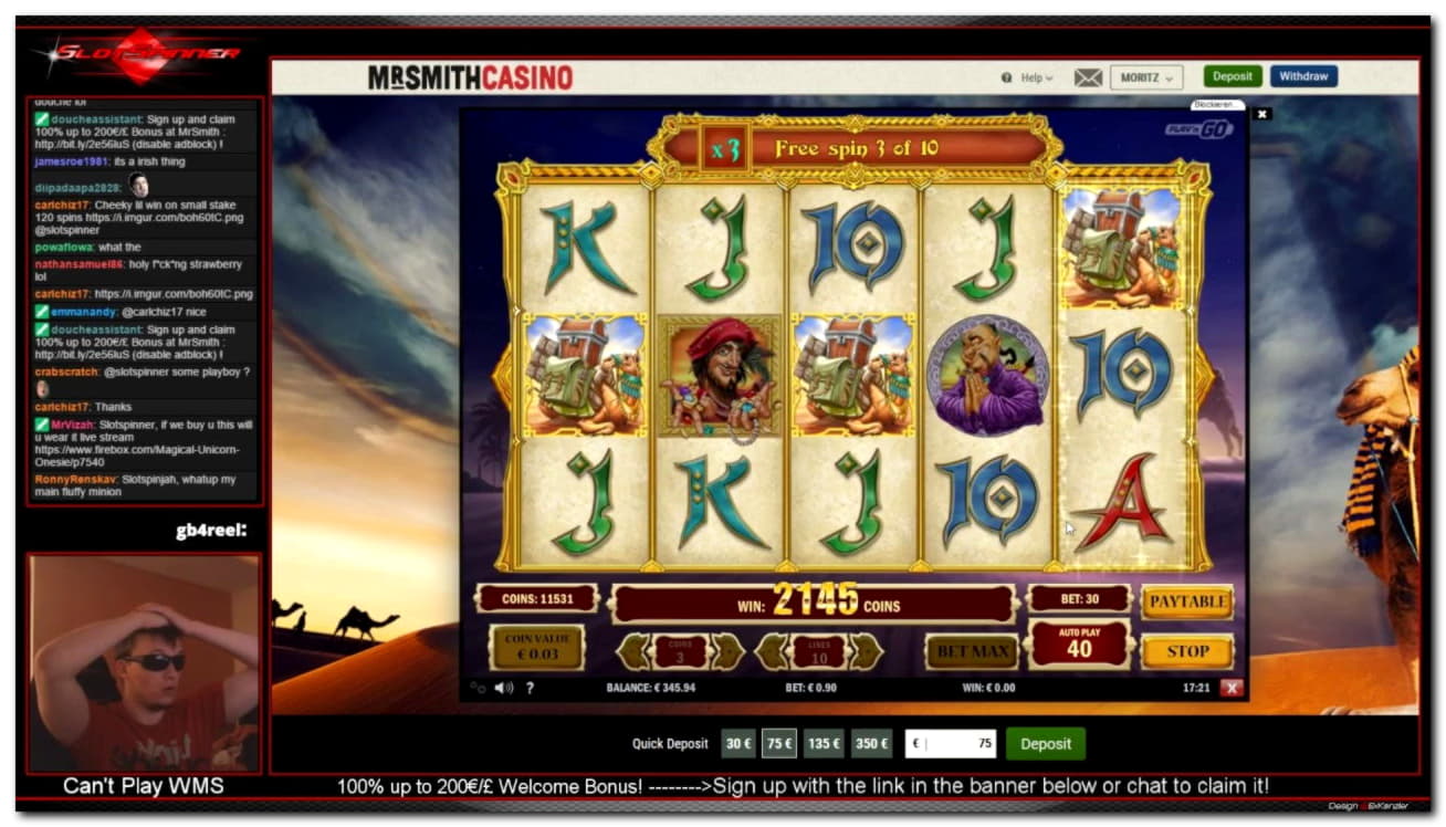 200 Trial Spins at Win A Day Casino