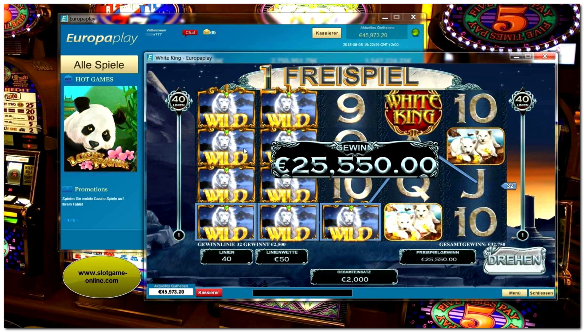 €675 Mobile freeroll slot tournament at Challenge Casino