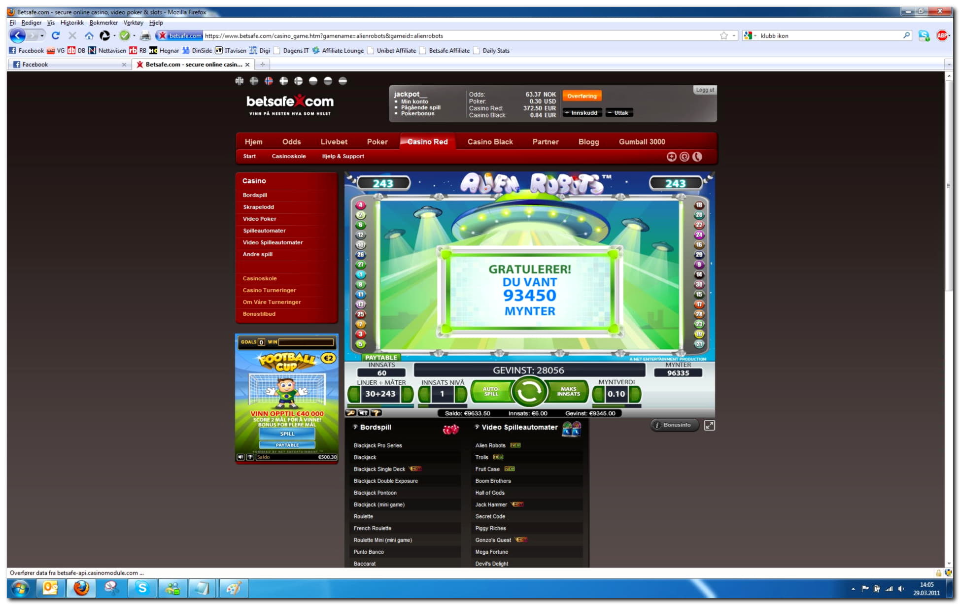 €2830 no deposit casino bonus at Casino Action