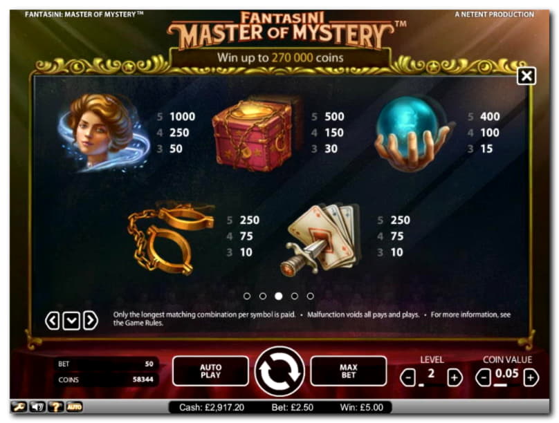 €215 Casino tournaments freeroll at Mansion Casino