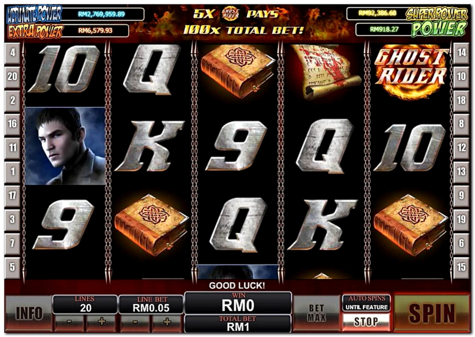 99 Free Spins no deposit casino at Superior Casino