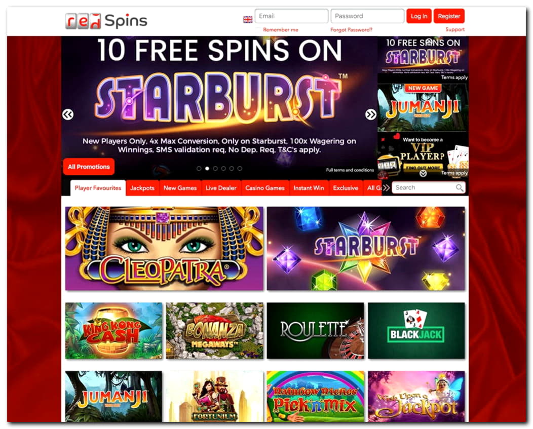 125 Free casino spins at Casino Action