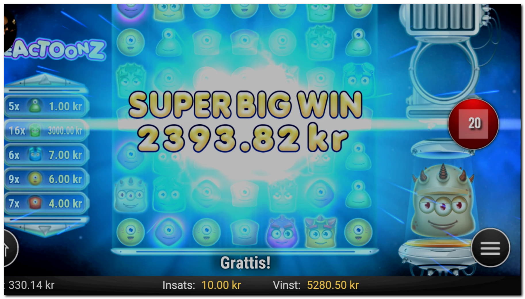 80 Free Spins no deposit at Mega Casino