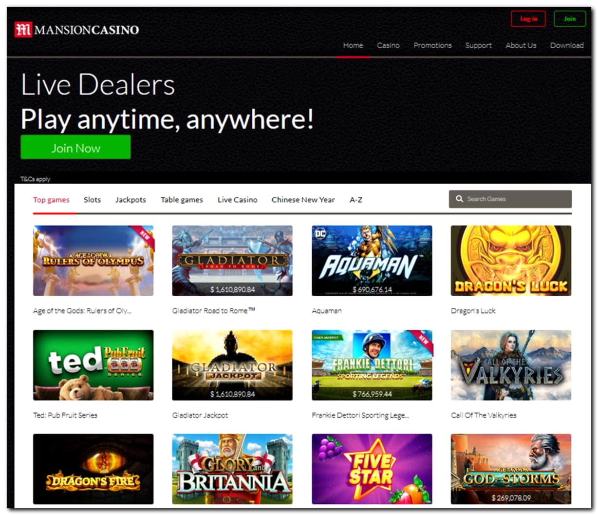755% Deposit match bonus at Genesis Casino