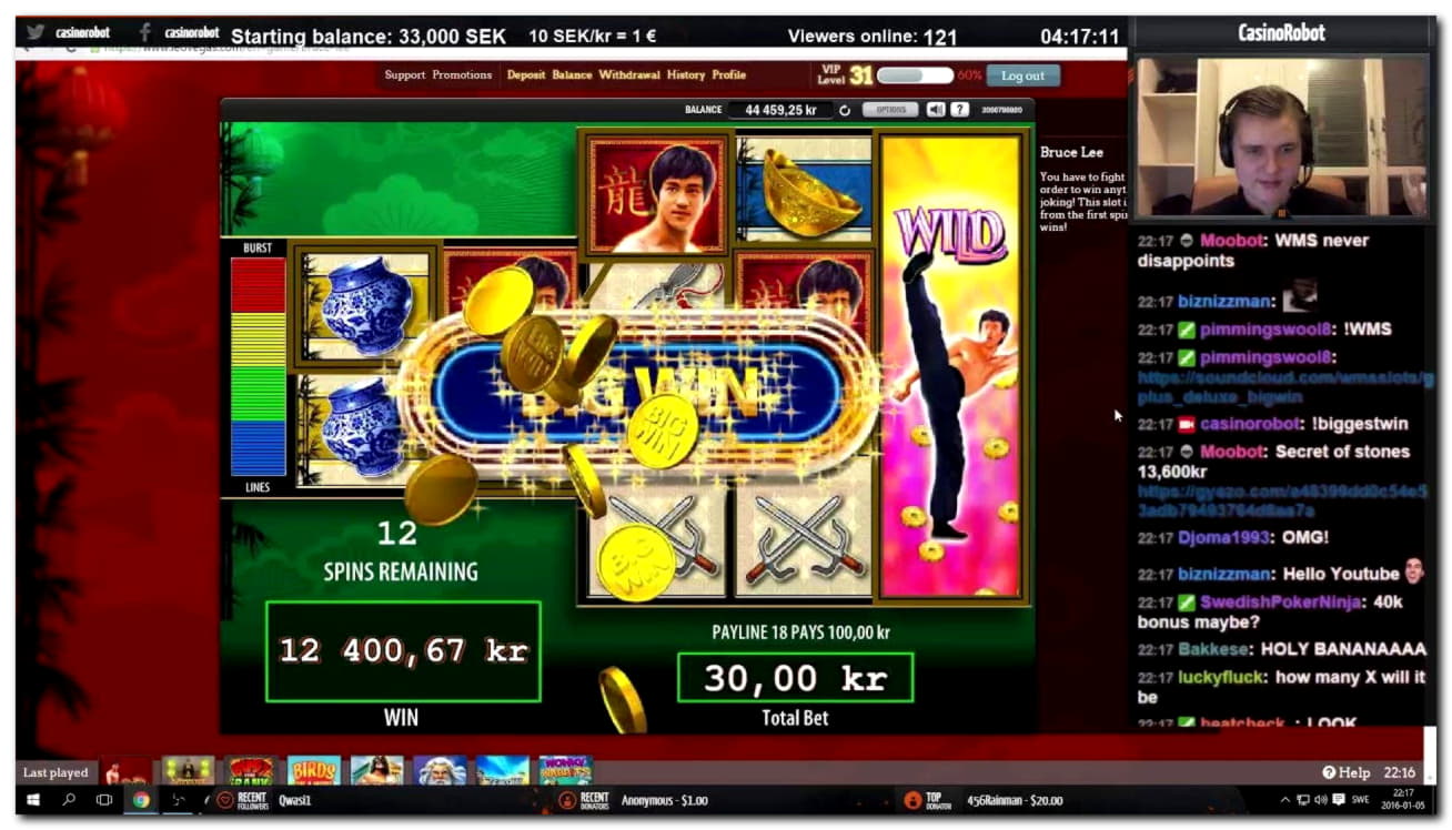 110 Loyal Free Spins! at Casino Cruise