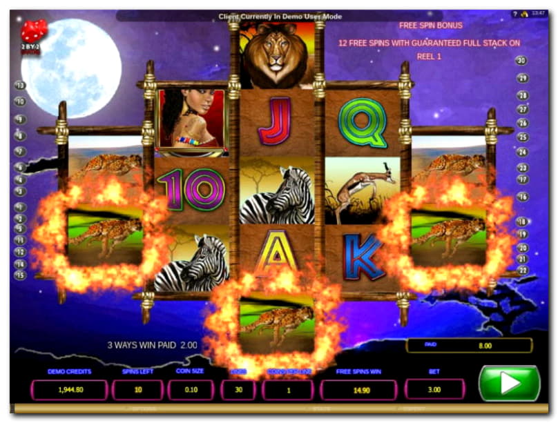 30 free spins at Casino Las Vegas