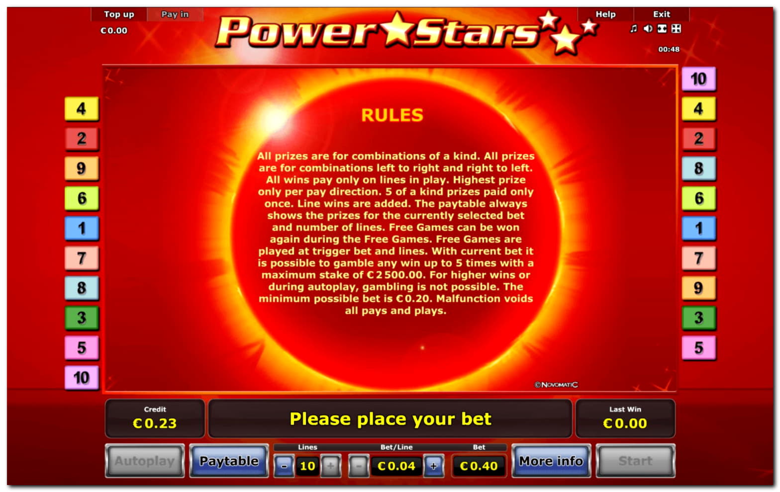 Eur 660 Free Money at bWin Casino