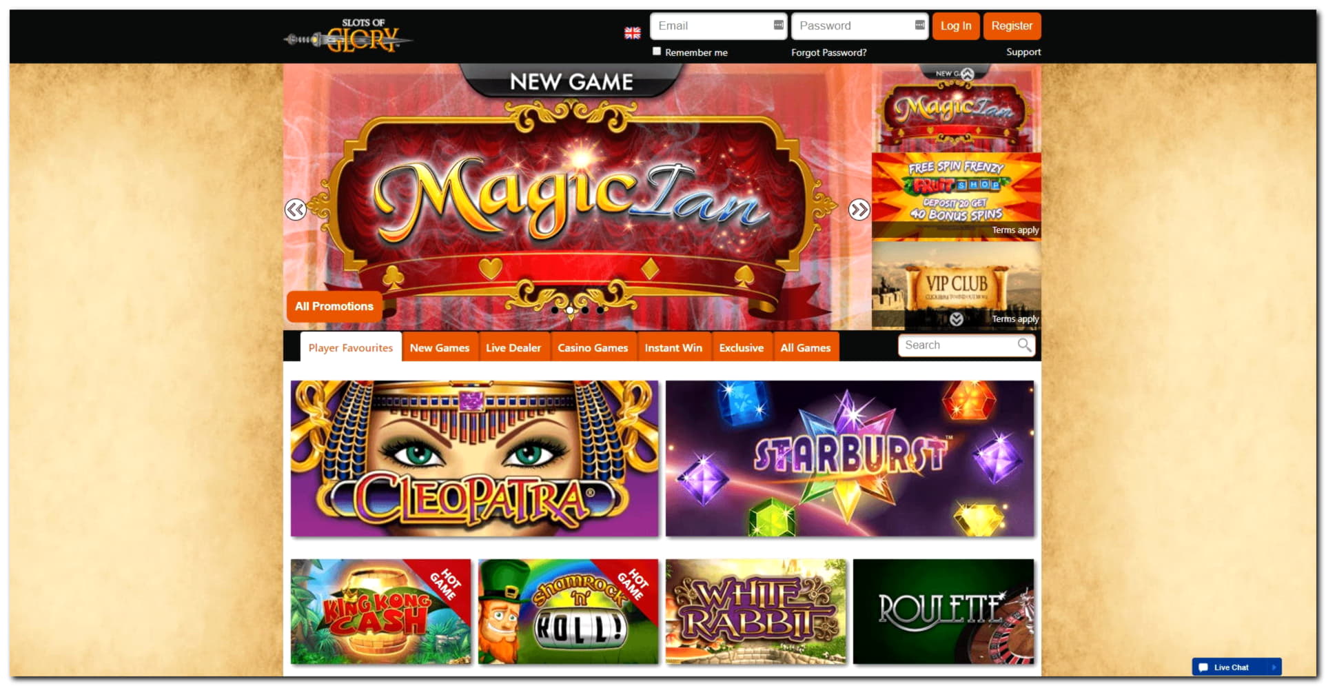 88 Free spins at Emu Casino
