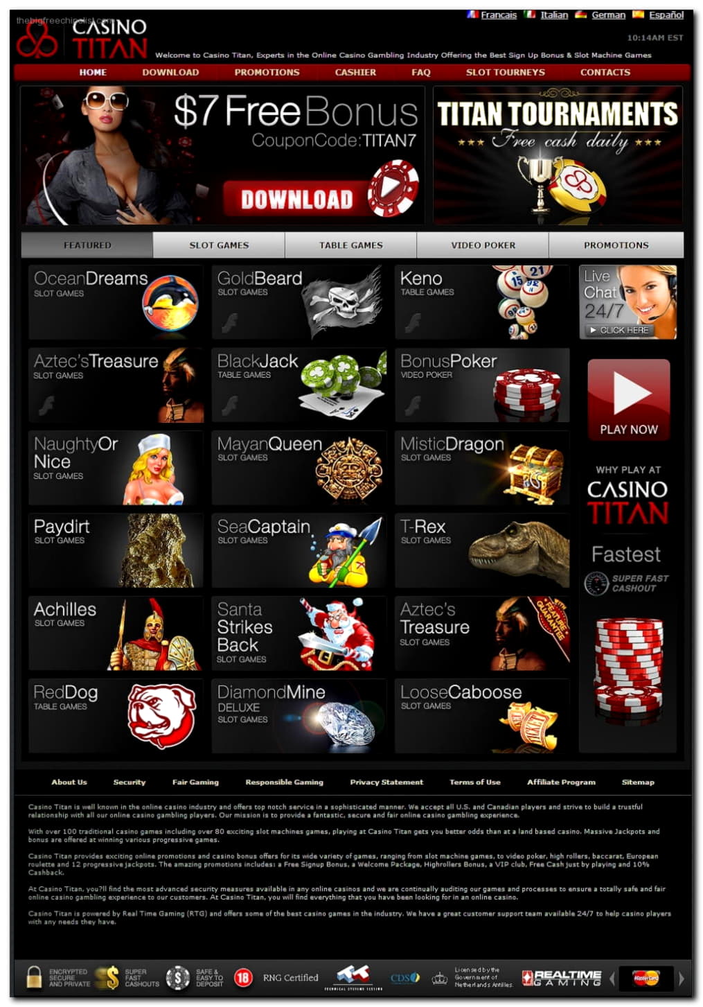 $225 Free Casino Ticket at Casino com