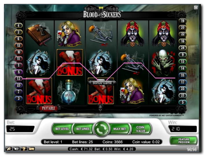45% Match at a casino at Slots Heaven Casino