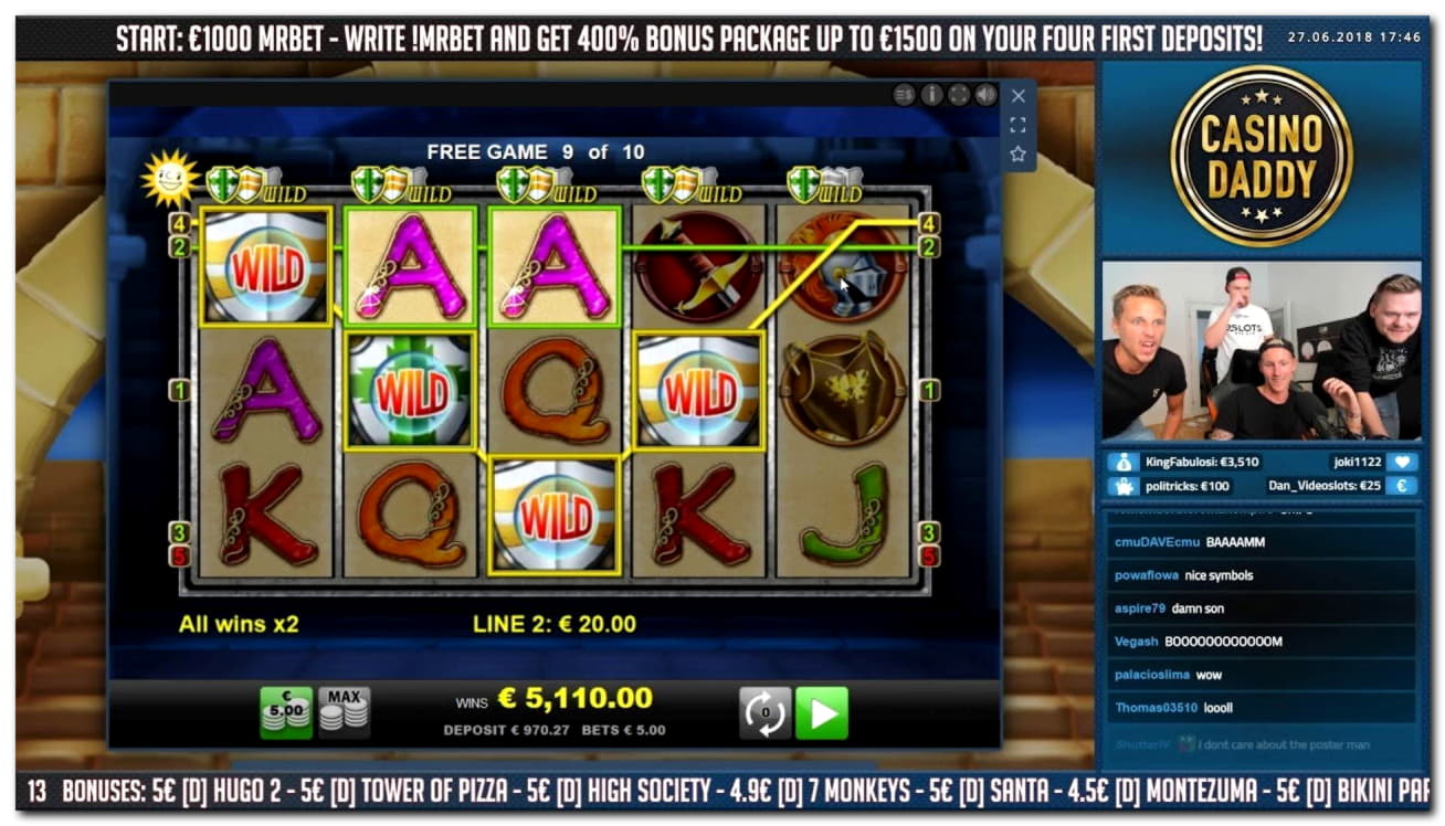 €510 Mobile freeroll slot tournament at 888 Casino