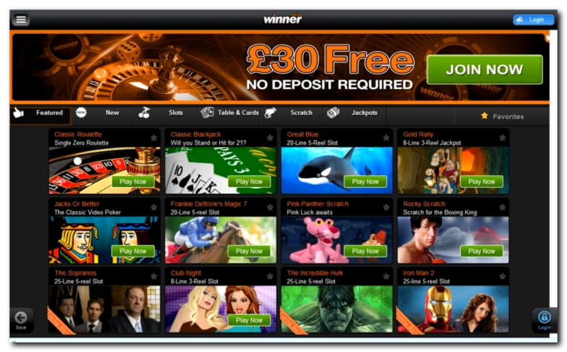 EURO 430 FREE CHIP CASINO at Vegas Casino Online