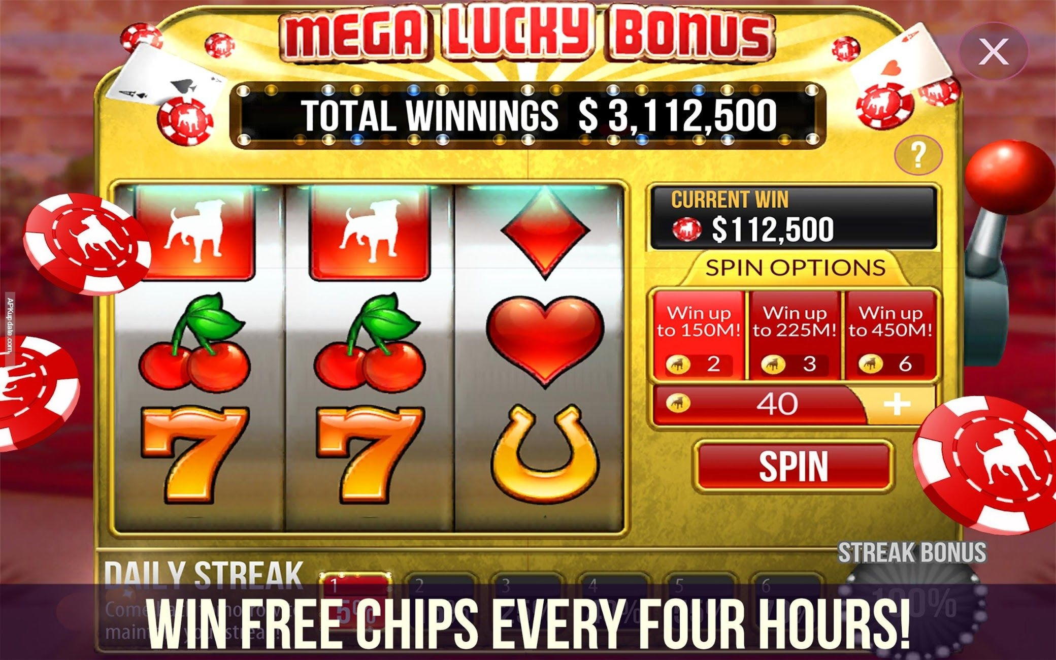 280 Free spins no deposit at Miamidice Casino