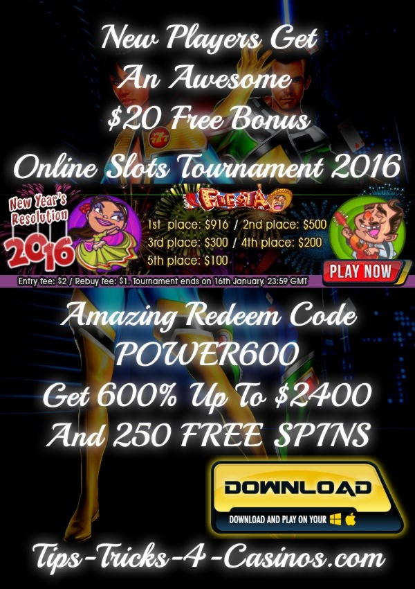 $360 Daily freeroll slot tournament at Casino com
