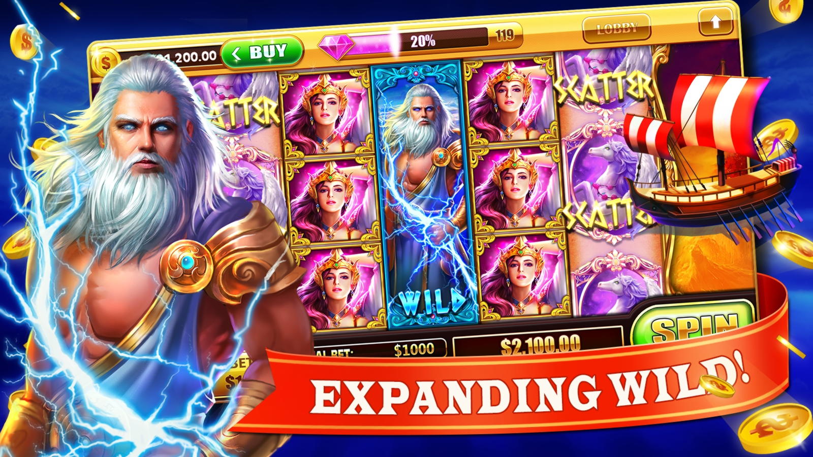 750% Signup Casino Bonus at Slots Heaven Casino