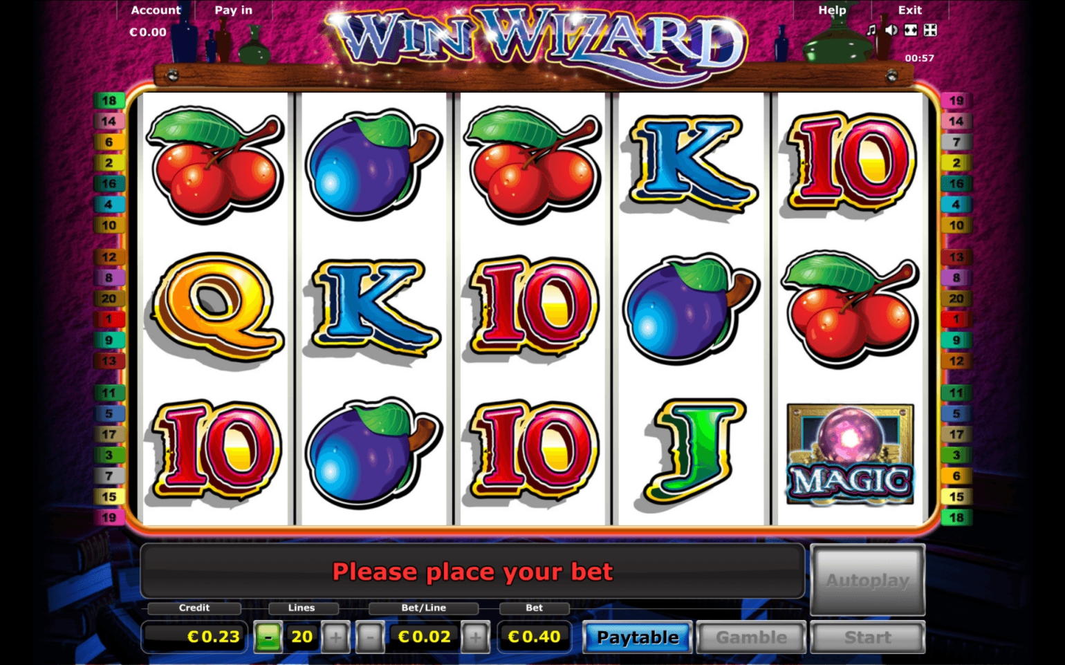 EUR 215 free casino chip at Mega Casino