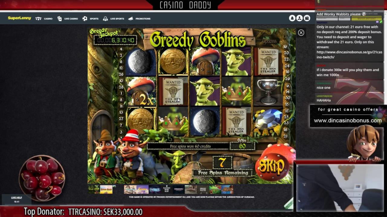 135 Free casino spins at Mega Casino