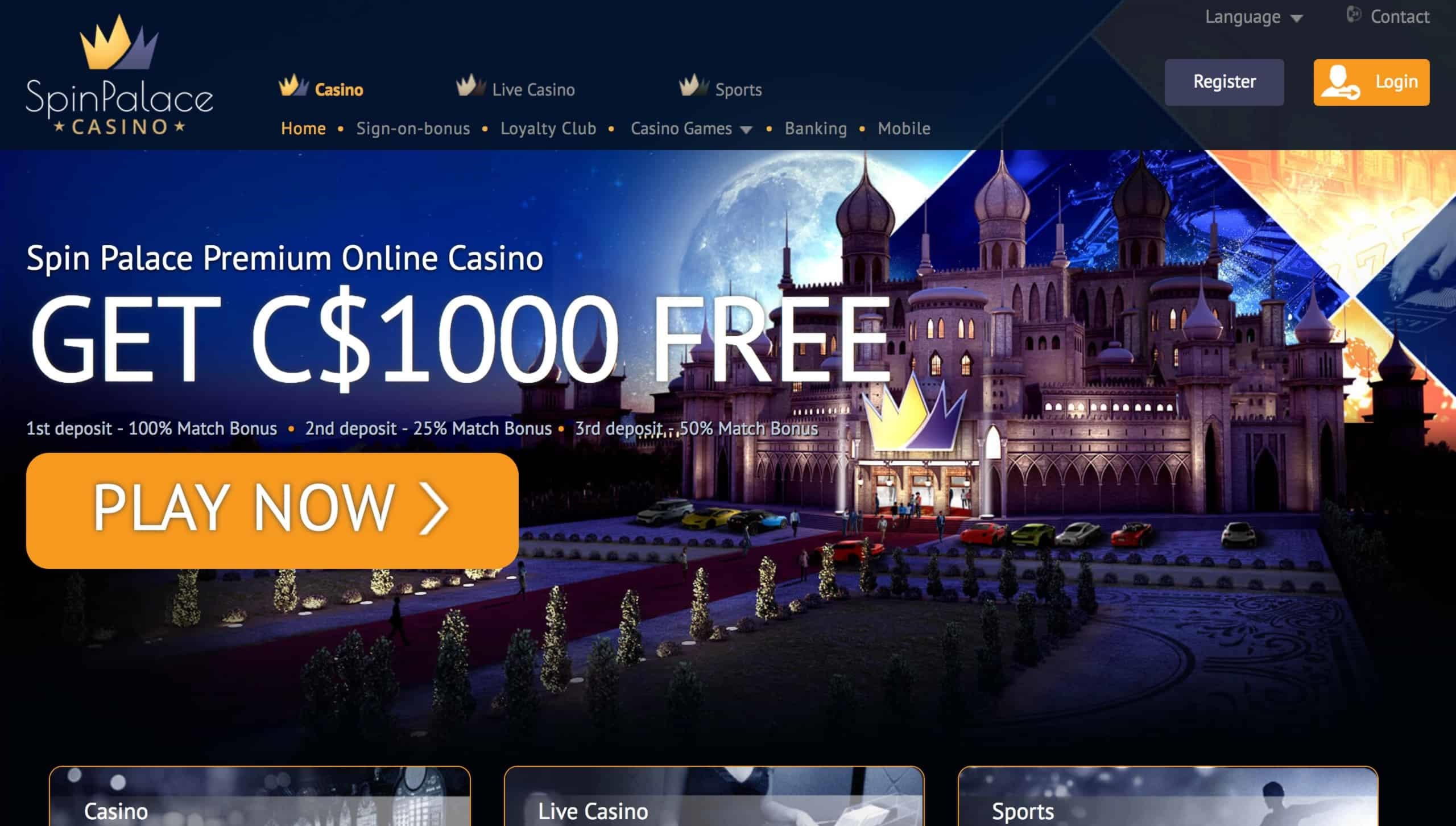 235% Deposit match bonus at Slots Billion Casino