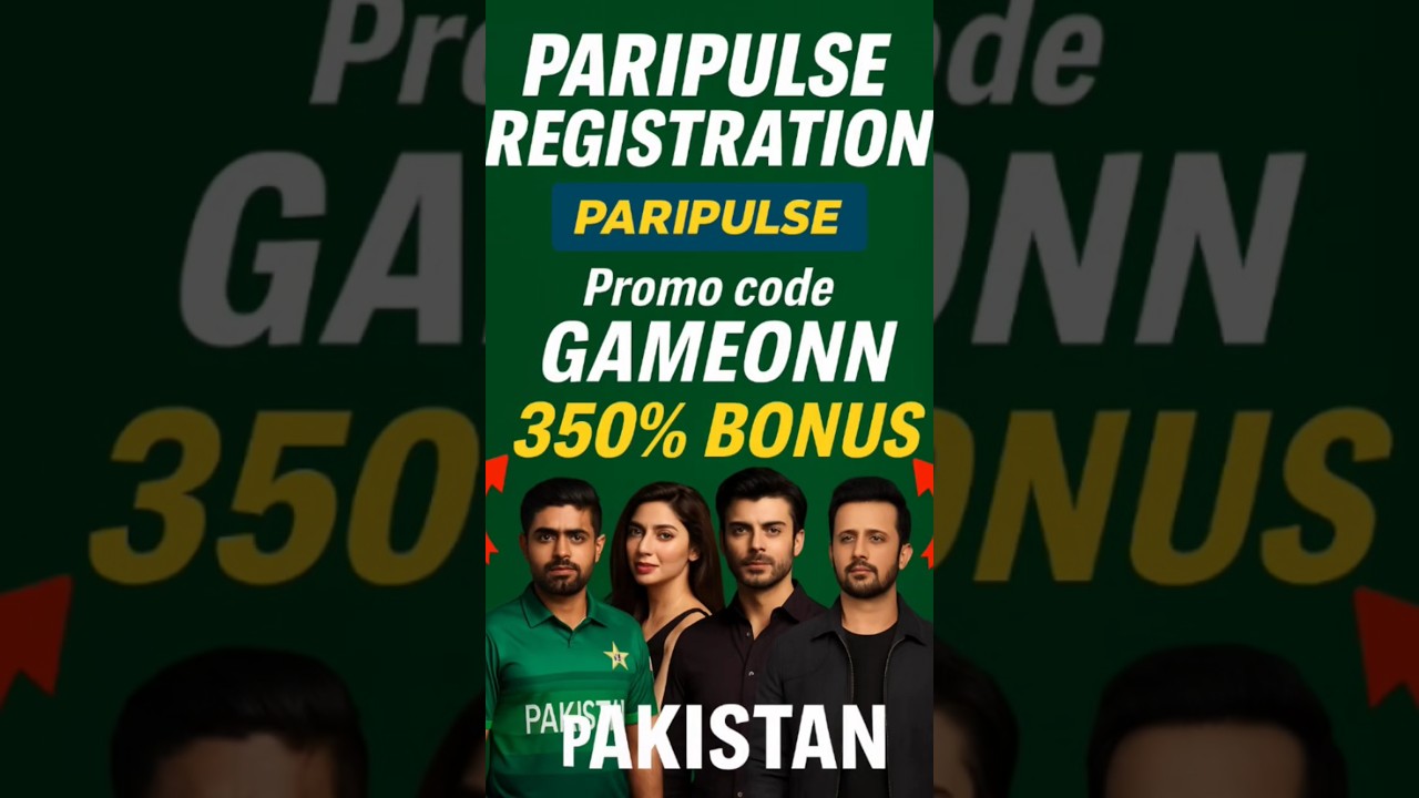 Paripulse account registration|promo code GAMEONN #playwing #casino #casinoonline