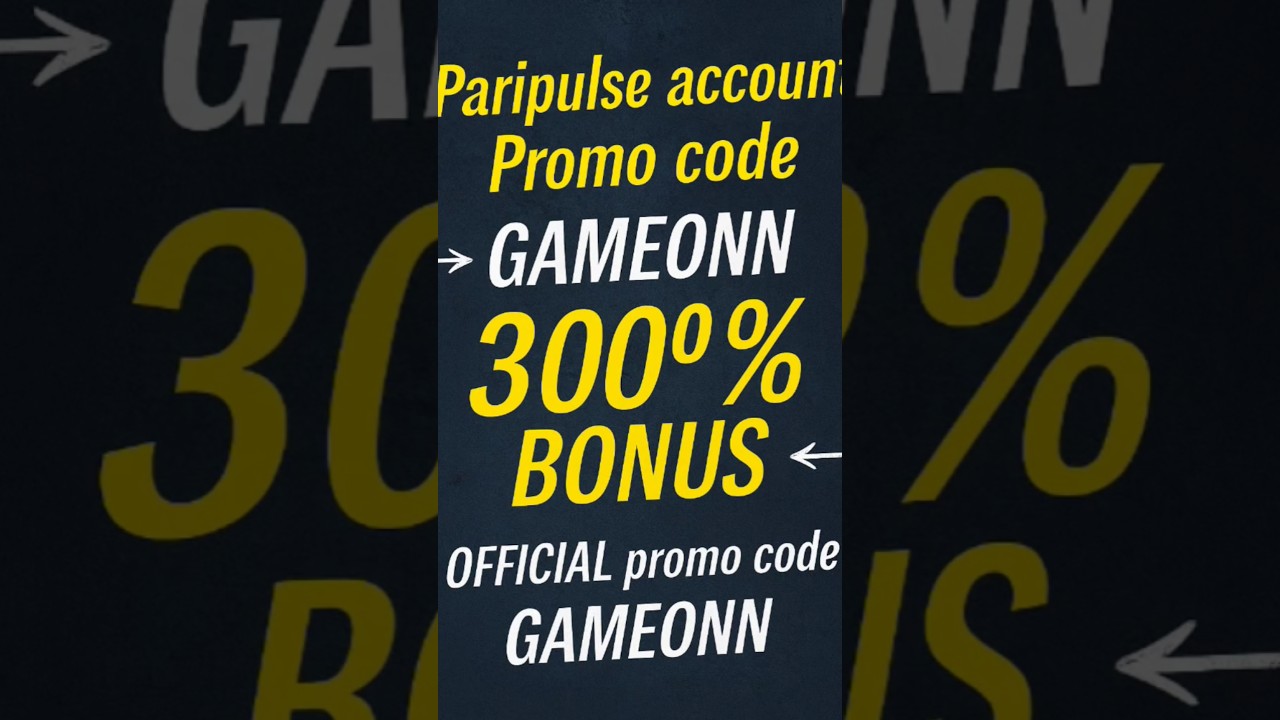 Paripulse account registration|promo code GAMEONN#casinopakistan #casino #gameonn #betting2025