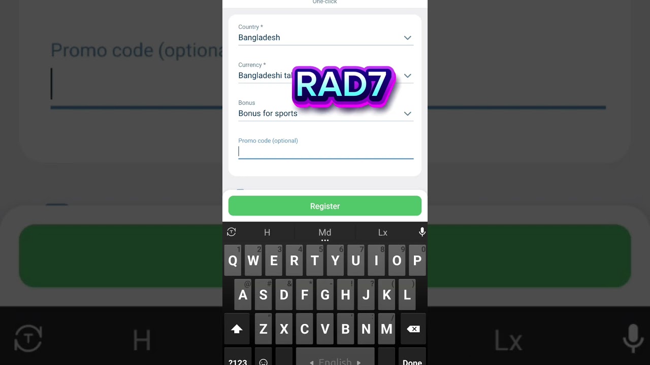 1xbet promo code -RAD7 100%bonus 💰 #newmusic #couponcode #football #casino #phonk