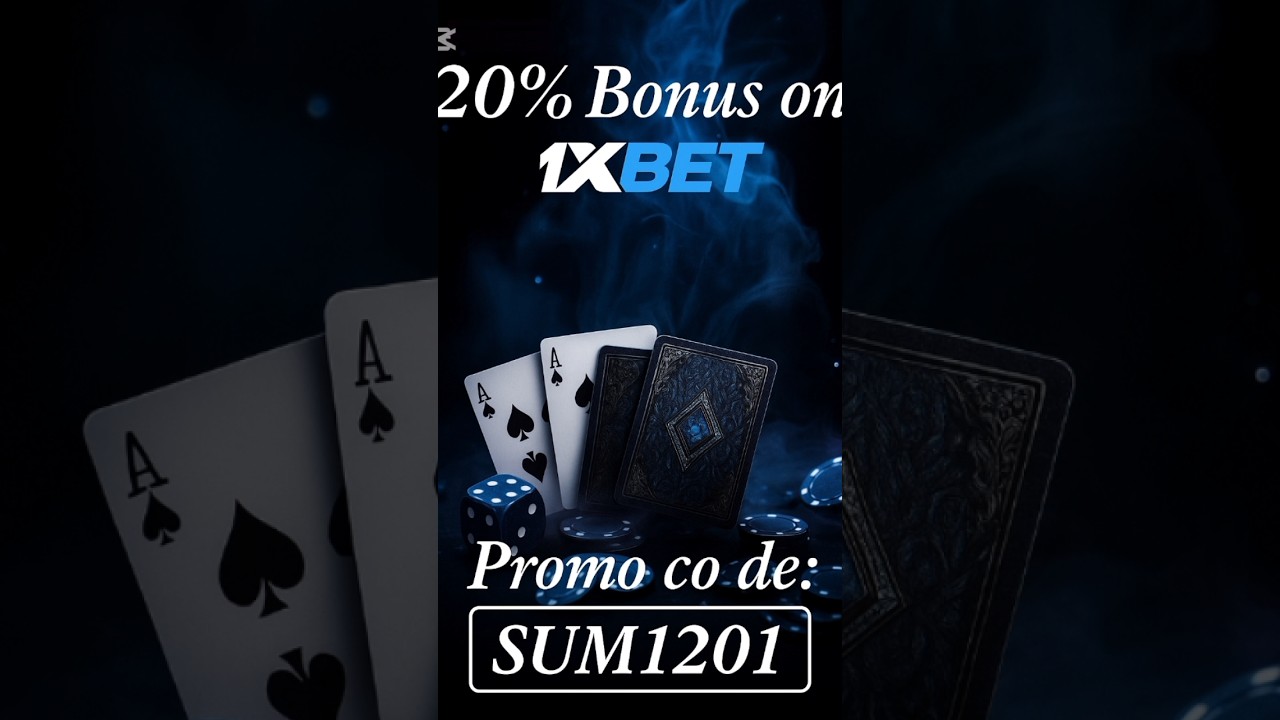 20%bonus on registration of 1xbet account creation | promocode Sum1201 #casinobonus #1xbet