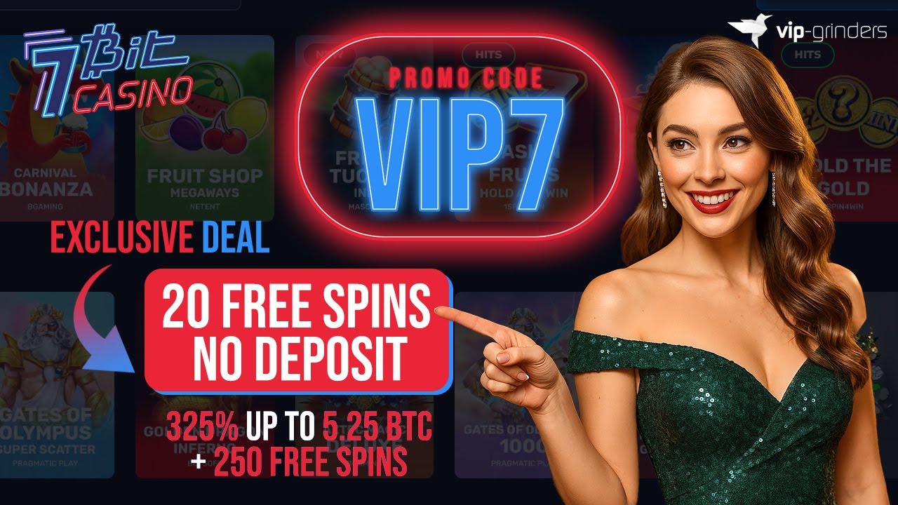 7Bit Casino Bonus Code "VIP7" | 325% up to 5.25 BTC + 270 Free Spins