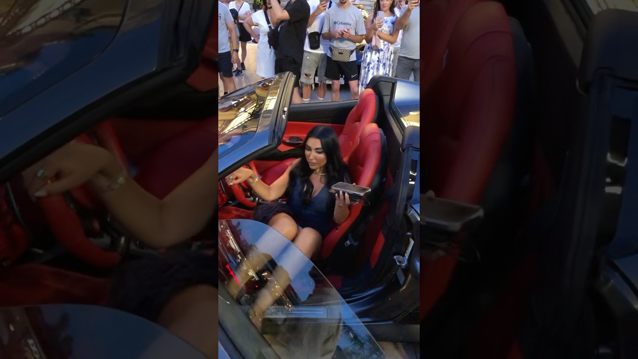 Beautiful arab lady getting out her Ferrari at Monte Carlo Casino #billionaire #luxury #lifestyle