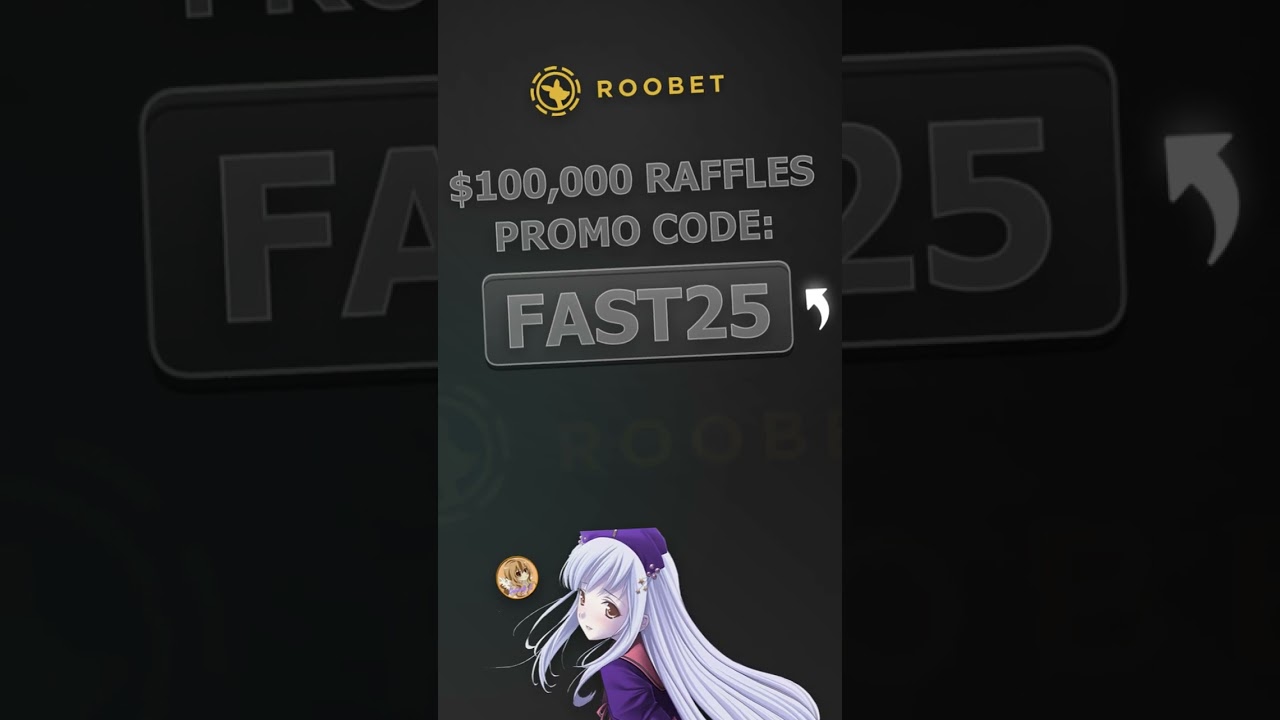 Incredible prizes ROOBET CASINO PROMO CODE! Code FAST25 opens path to 100K giveaways!