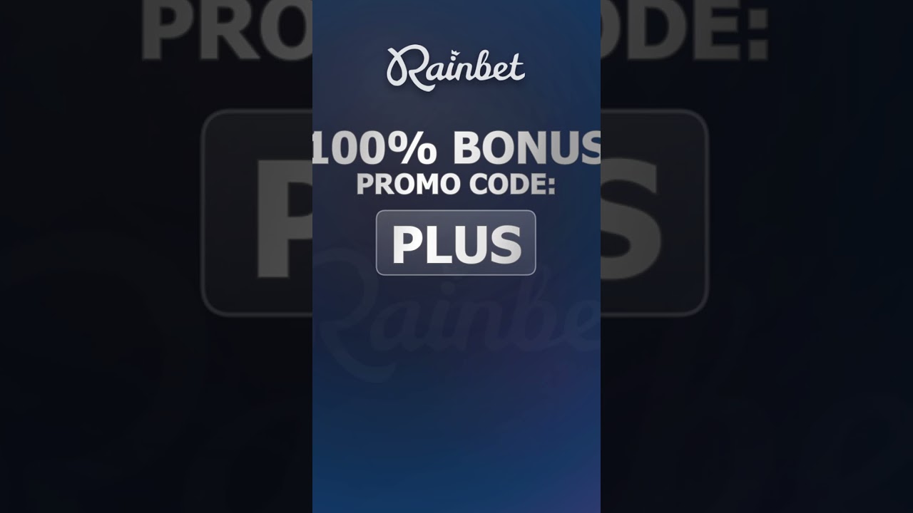 Claim 100% match bonus with promo code PLUS in RAINBET CASINO PROMO CODE 2025!