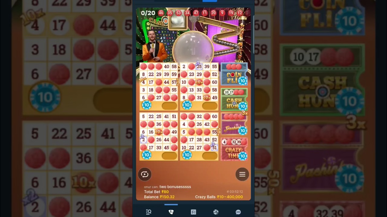Crazy ball double bonus round 🤩 #livecasino #casino #crazytimelivecasino #stake #slot
